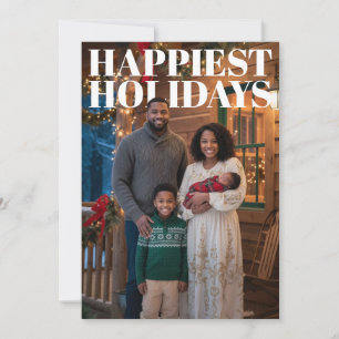 Happiest Holidays PhotoPop Card