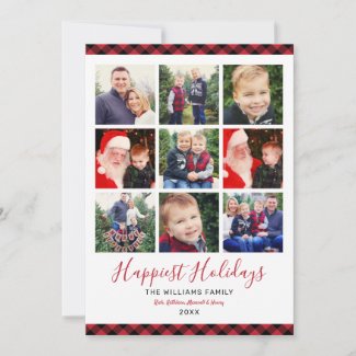 Happiest Holidays | Red Buffalo Photo Collage Holiday Card