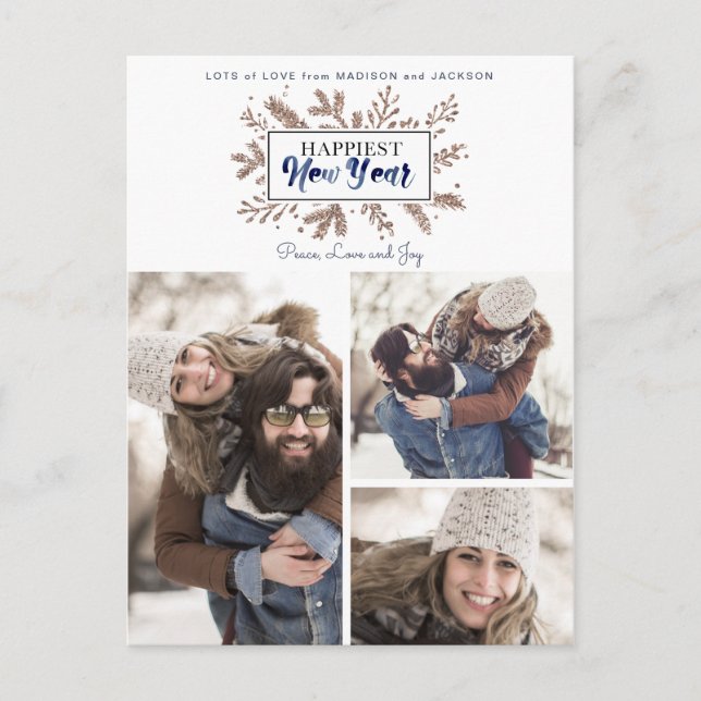 Happiest New Year | postcards | New Year (Front)