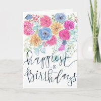 Happiest Of Birthdays Card