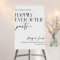 Happily After Party Wedding Reception Welcome Sign