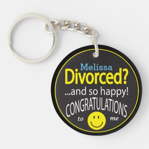 Happily Divorced Keychain