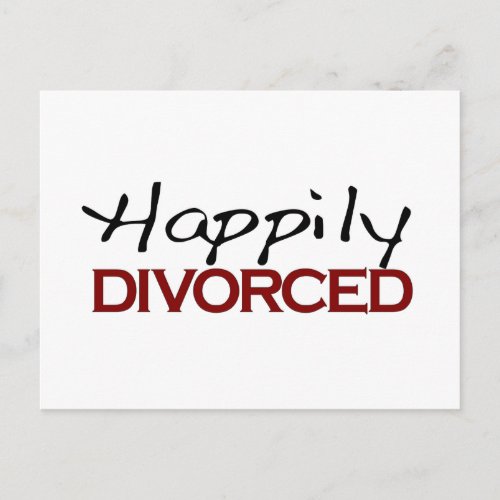 Happily Divorced Postcard