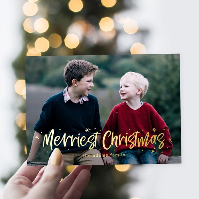 Happily Drawn Merriest Christmas Real Foil Card (Creator Uploaded)