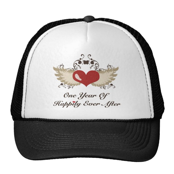 Happily Ever After 1st Wedding Anniversary Hat