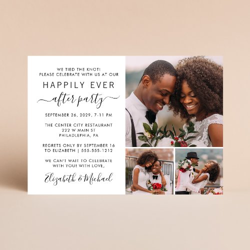 Happily Ever After 3 Photo Wedding Reception