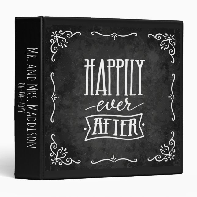 Happily Ever After 3 Ring Binder (Front/Spine)