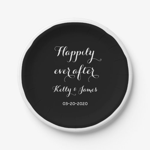 Happily Ever After 7 Wedding Paper Plates