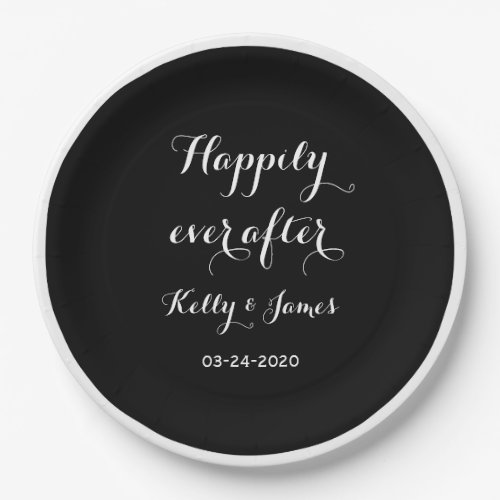 Happily Ever After 9 Wedding Paper Plates