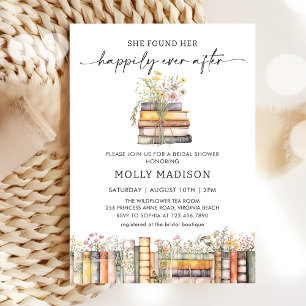 Happily Ever After Book Bridal Shower Invitation
