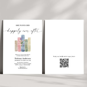 Happily Ever After Book Bridal Shower QR Code Invitation