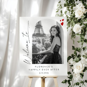 Happily ever After Bridal Shower photo Welcome Foam Board
