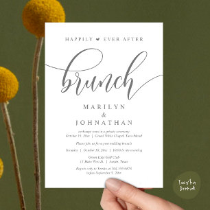 Happily Ever After Brunch, Post Wedding Invitation