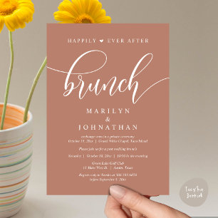 Happily Ever After Brunch, Post Wedding Invitation