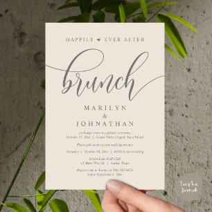 Happily Ever After Brunch, Post Wedding Invitation