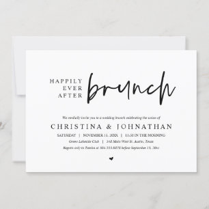 Happily Ever After Brunch Wedding Party, PDF Invitation