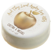 Happily Ever After Caramel Apple Wedding Favor (Angled)