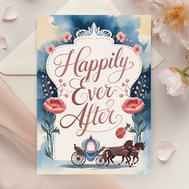 Happily Ever After Congrats Wedding Card (Creator Uploaded)
