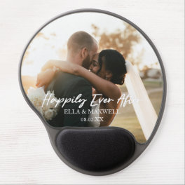 Happily Ever After Custom Photo Picture Wedding Gel Mouse Pad