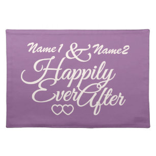 Happily Ever After custom placemats