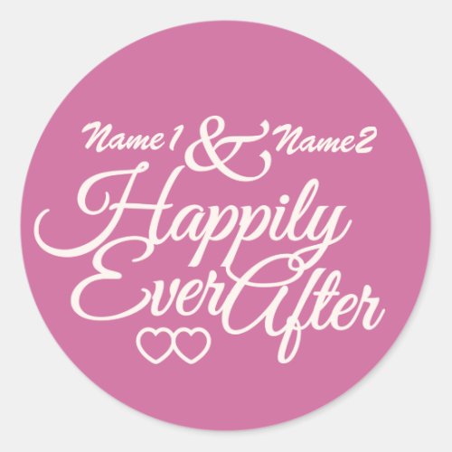 Happily Ever After custom stickers