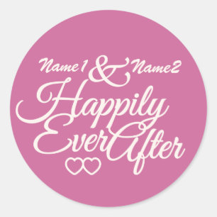 Happily Ever After custom stickers