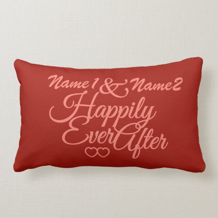 Happily Ever After custom throw pillow