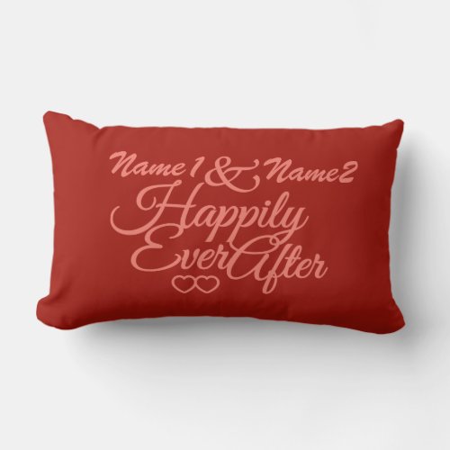 Happily Ever After custom throw pillow