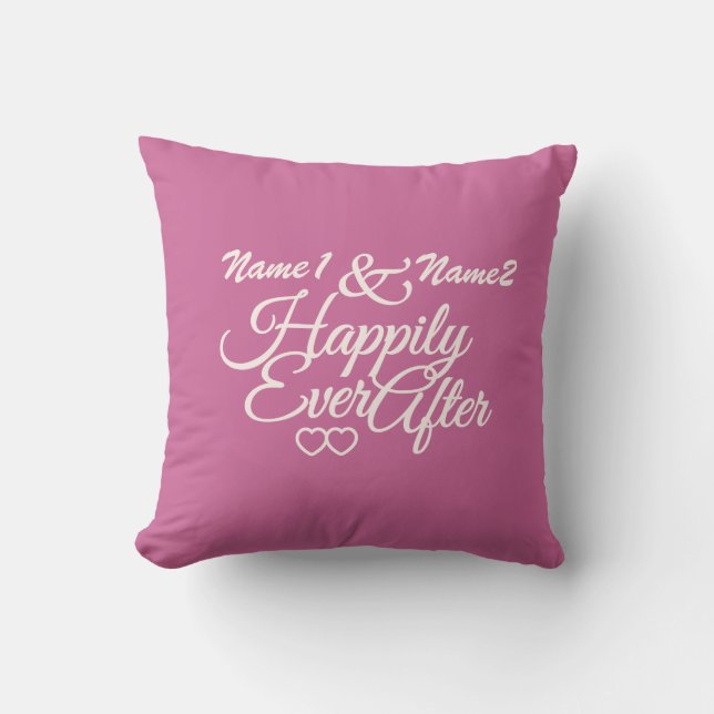 Happily Ever After custom throw pilow Throw Pillow (Front)
