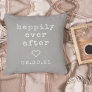 Happily Ever After | Custom Wedding Date Throw Pillow