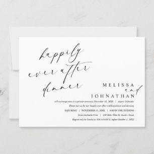 Happily Ever After Dinner and Dancing Invitation