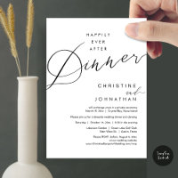 Happily Ever After Dinner Wedding Elopement Script