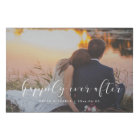 Happily ever after elegant overlay wedding photo