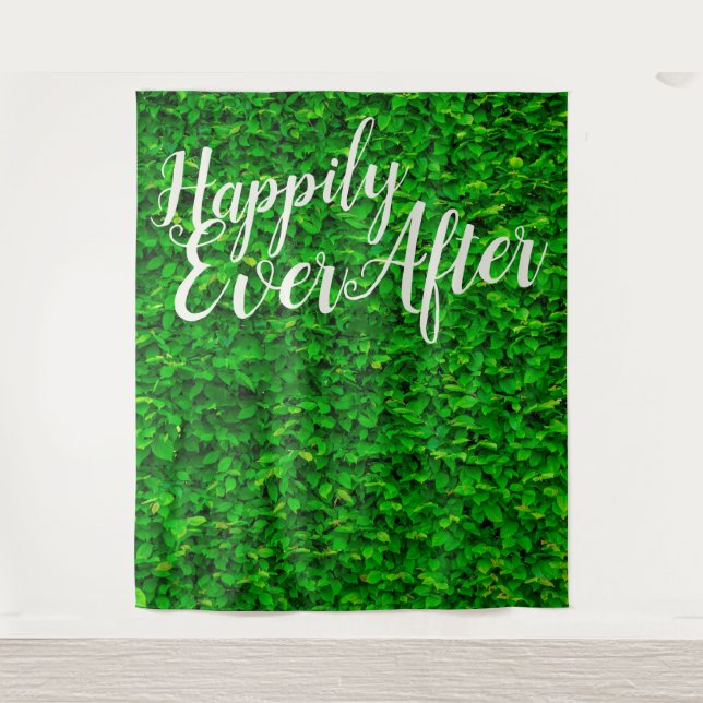 Happily Ever After Fairy Lights Wedding Backdrop (Front)