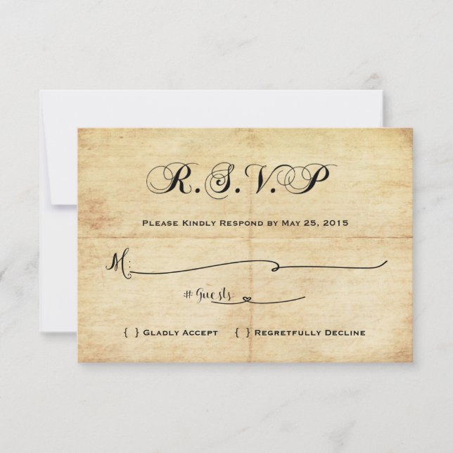 Happily Ever After Fairytale RSVP (Front)