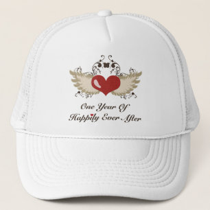 Happily Ever After First Wedding Anniversary Cap