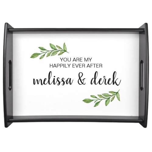 Happily Ever After Foliage Couples Serving Tray
