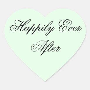 Happily Ever After Heart Sticker