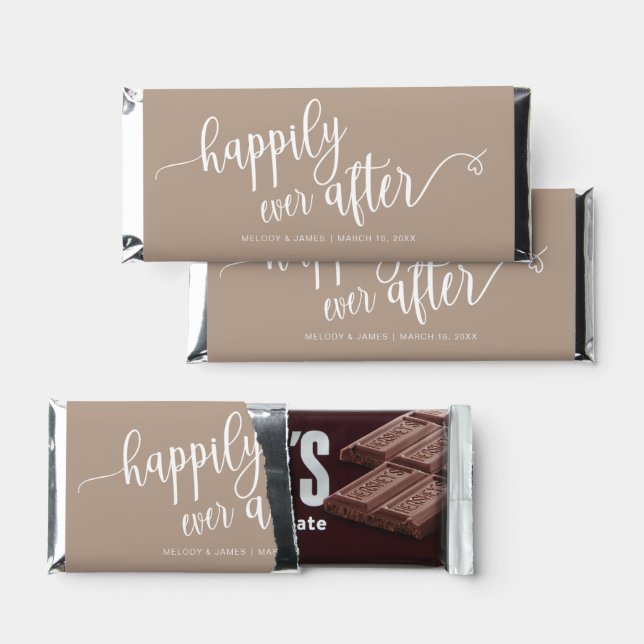 Happily Ever After Hershey Bar Favors (Front)