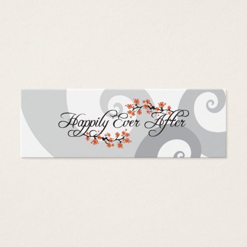 Happily Ever After Hibiscus Wedding Favor Tags