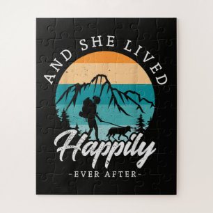 Happily Ever After Hiking With My Dog Jigsaw Puzzle