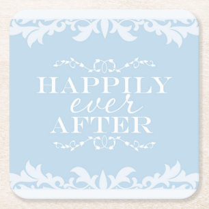 HAPPILY EVER AFTER Kitchen Table Coasters Decor