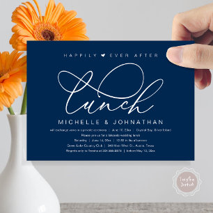 Happily Ever After Lunch, Modern Romantic Party Invitation