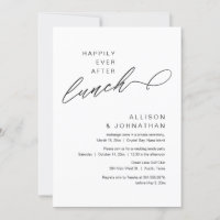 Happily Ever After Lunch Modern Wedding Elopement