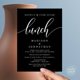 Happily Ever After Lunch, Post Wedding Invitation