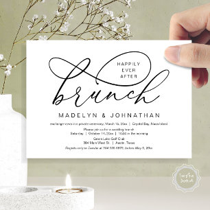 Happily Ever After Lunch, Wedding Elopement Invitation