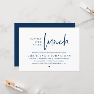 Happily Ever After Lunch Wedding Party Celebration Invitation