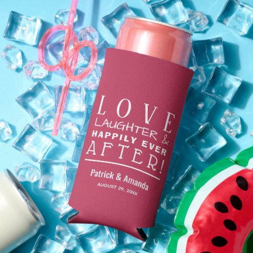 Happily Ever After MAGNETA Wedding Seltzer Can Cooler