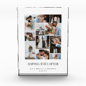 Happily Ever After Minimal Wedding Photo Collage (Front)