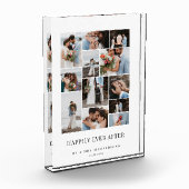 Happily Ever After Minimal Wedding Photo Collage (Left)